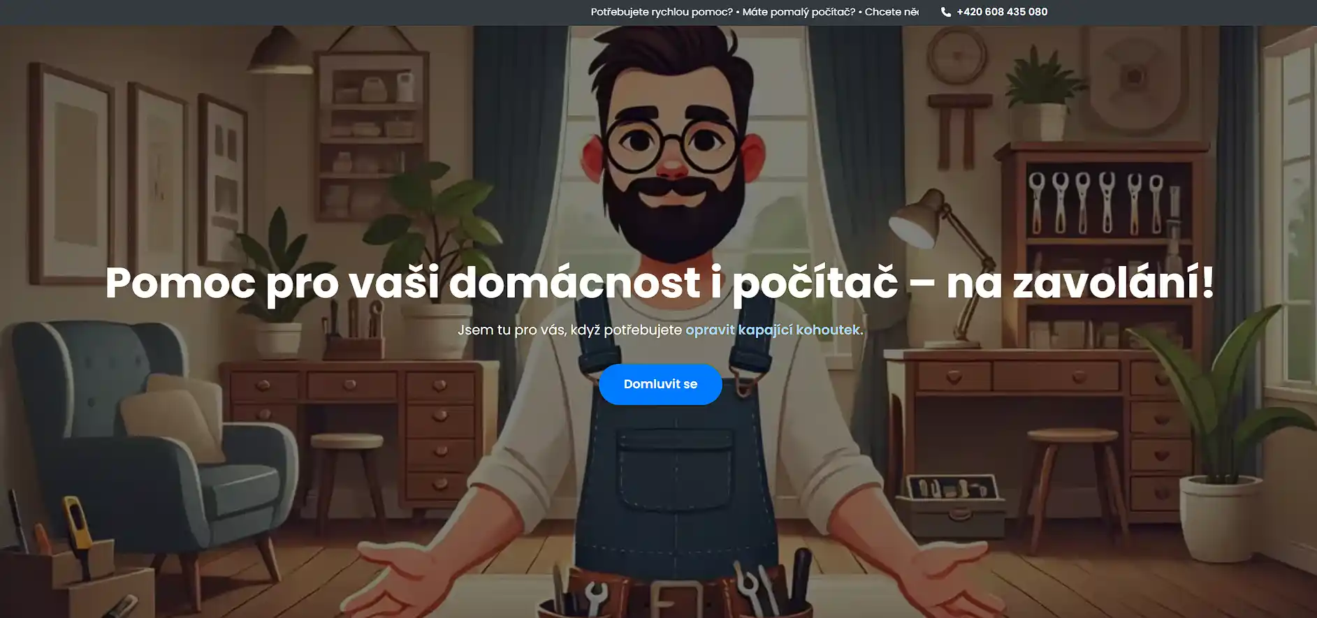 Náhled webové aplikace honzanazavolani.cz - systém řízení požadavků pro řemeslné služby